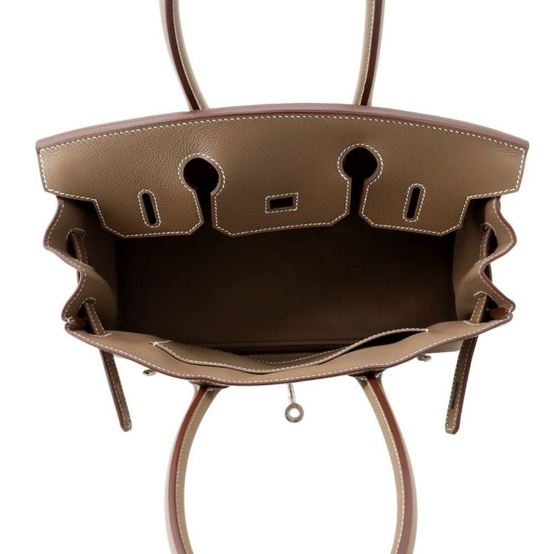 エルメス ショルダーバーキン29 エトゥープ/シルバー金具 エバーカラー K刻印 HERMES Birkin