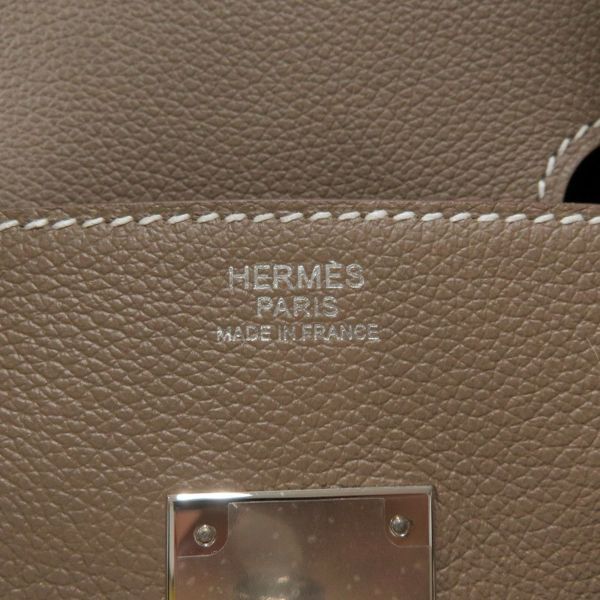 エルメス ショルダーバーキン29 エトゥープ/シルバー金具 エバーカラー K刻印 HERMES Birkin