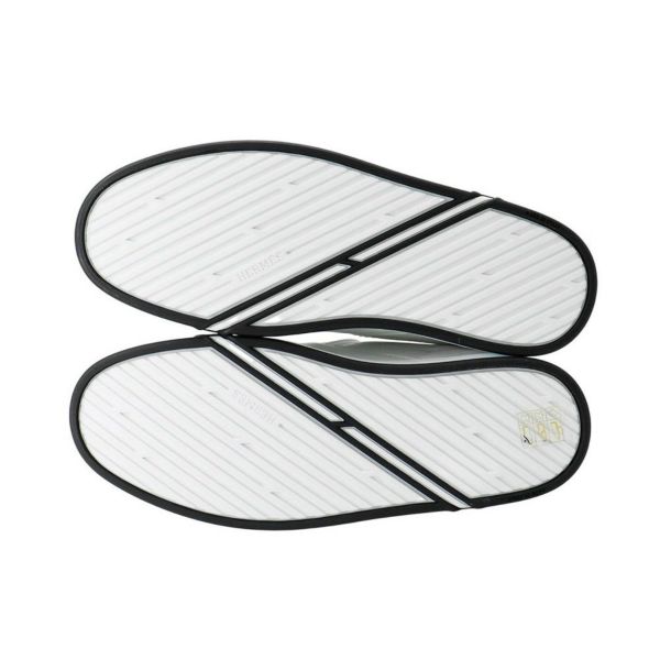 エルメス スニーカー キディ カーフ/シェーヴル・ヴェロア レディースサイズ37 HERMES 靴 白