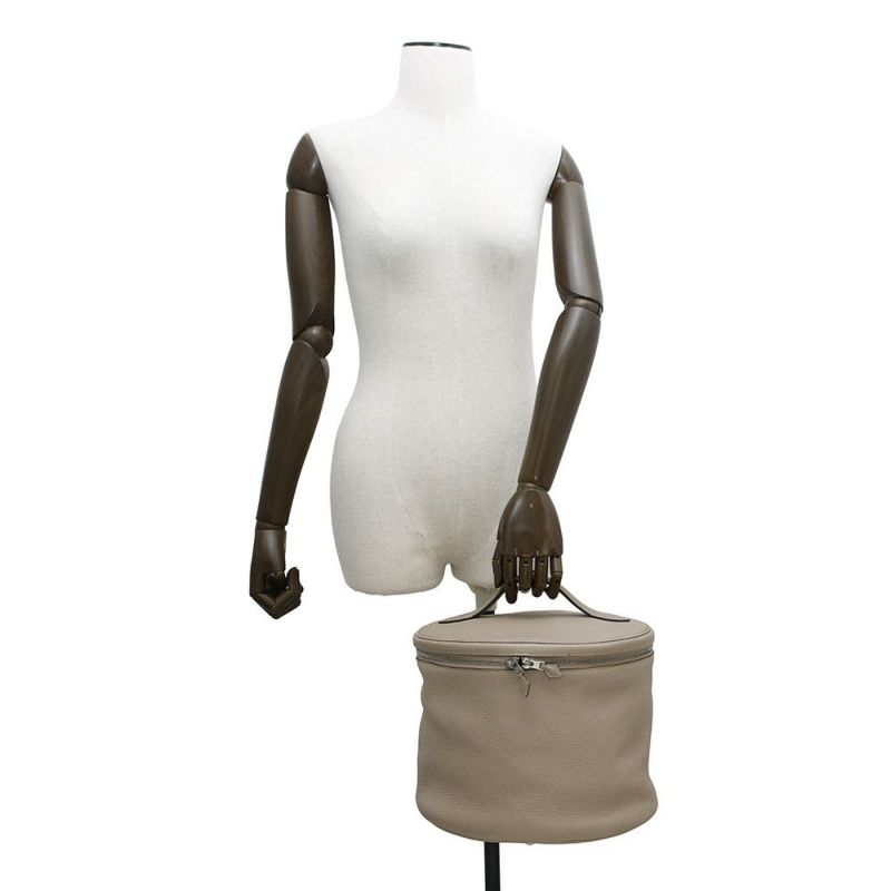 エルメス ハンドバッグ インターシティ ベージュ/シルバー金具 トリヨンクレマンス □D刻印 ショルダーバッグ