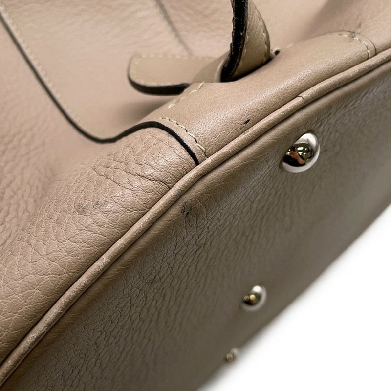 エルメス ハンドバッグ インターシティ ベージュ/シルバー金具 トリヨンクレマンス □D刻印 ショルダーバッグ