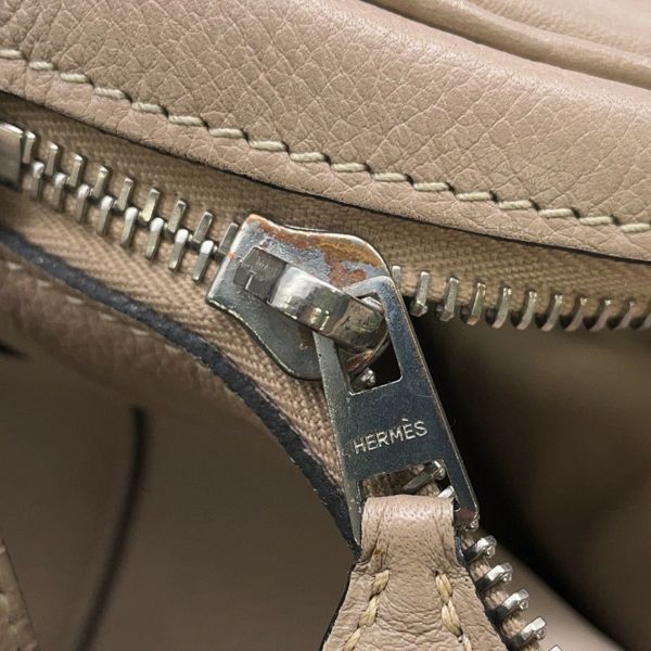 エルメス ハンドバッグ インターシティ ベージュ/シルバー金具 トリヨンクレマンス □D刻印 ショルダーバッグ