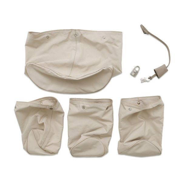 エルメス ハンドバッグ インターシティ ベージュ/シルバー金具 トリヨンクレマンス □D刻印 ショルダーバッグ