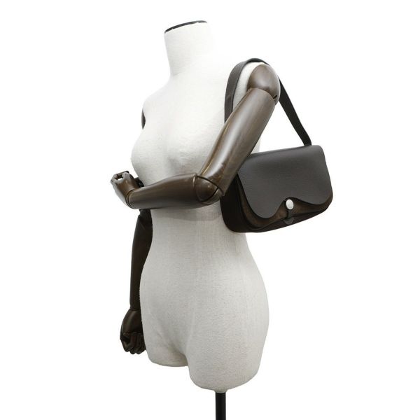 エルメス ショルダーバッグ サック・コロラドPM ハバナ/シルバー金具 トワルオフィシエ/ヴァッシュリエージュ □I刻印