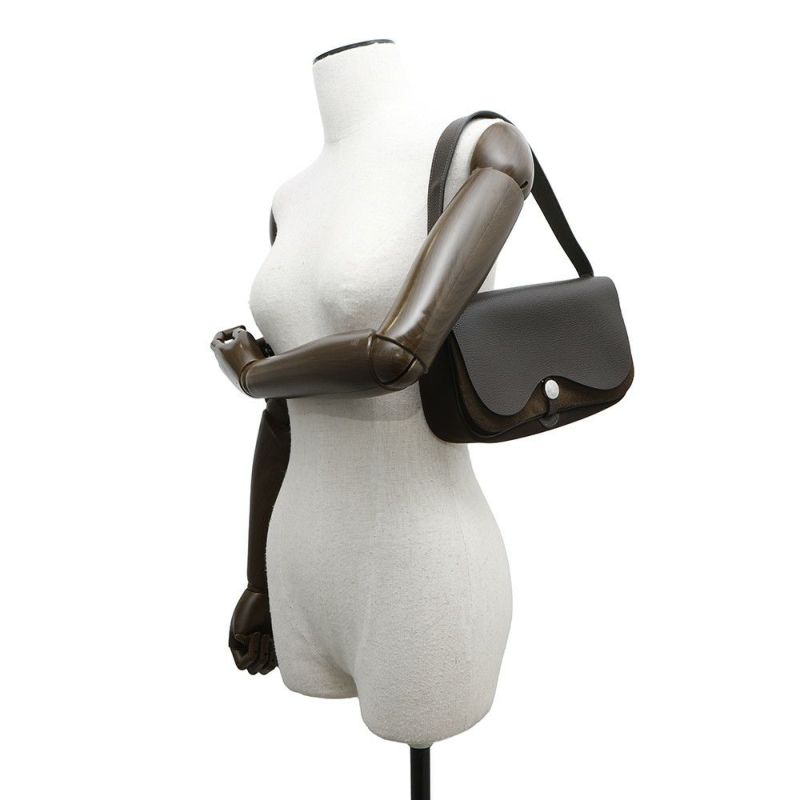 エルメス ショルダーバッグ サック・コロラドPM ハバナ/シルバー金具 トワルオフィシエ/ヴァッシュリエージュ □I刻印