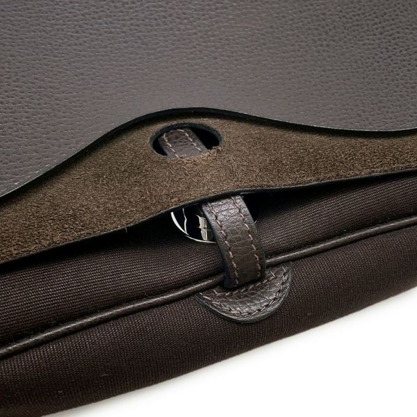 エルメス ショルダーバッグ サック・コロラドPM ハバナ/シルバー金具 トワルオフィシエ/ヴァッシュリエージュ □I刻印