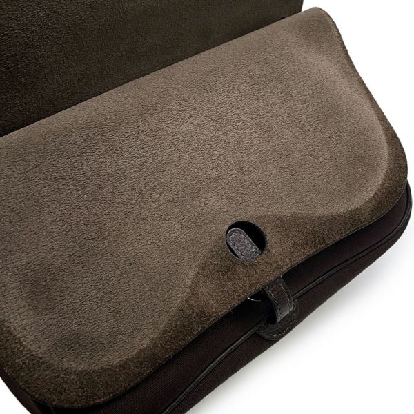 エルメス ショルダーバッグ サック・コロラドPM ハバナ/シルバー金具 トワルオフィシエ/ヴァッシュリエージュ □I刻印