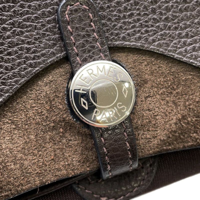 エルメス ショルダーバッグ サック・コロラドPM ハバナ/シルバー金具 トワルオフィシエ/ヴァッシュリエージュ □I刻印