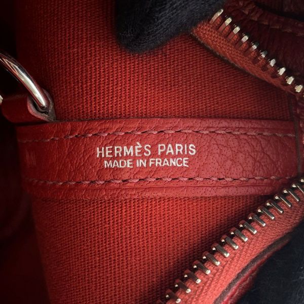 トートバッグ ガーデンジップPM ルージュデュセス/シルバー金具 トワルオフィシエ/ブッフル □M刻印