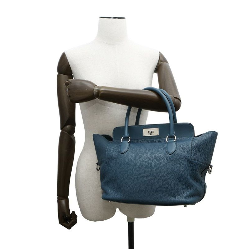 エルメス ハンドバッグ ツールボックス26 コルヴェール/シルバー金具 トリヨンクレマンス T刻印 2wayショルダー