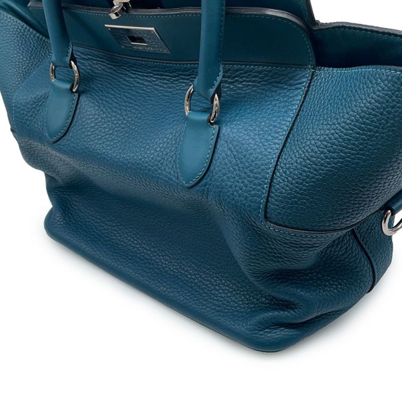 エルメス ハンドバッグ ツールボックス26 コルヴェール/シルバー金具 トリヨンクレマンス T刻印 2wayショルダー