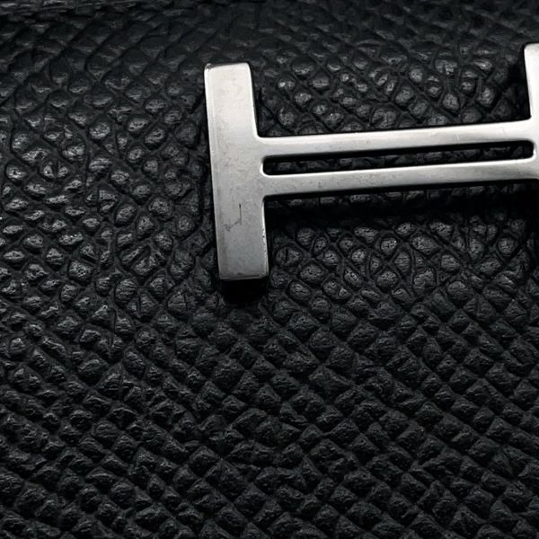 エルメス 長財布 ベアンスフレ ブラック/モノクローム金具 エプソン B刻印 HERMES 財布 黒