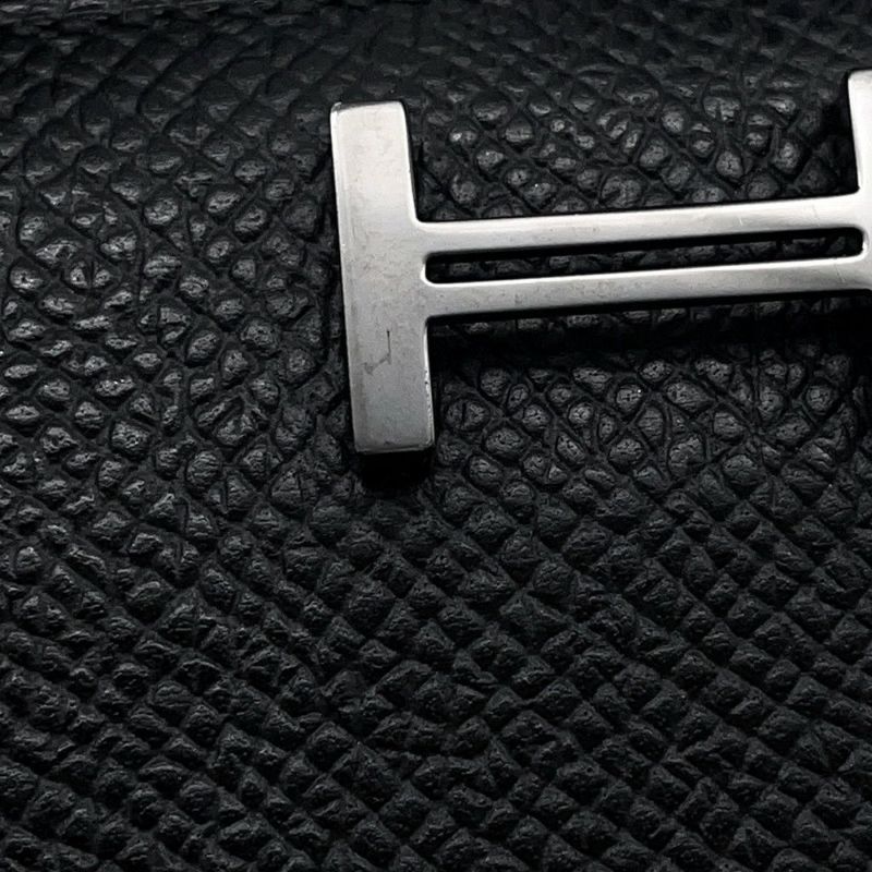 エルメス 長財布 ベアンスフレ ブラック/モノクローム金具 エプソン B刻印 HERMES 財布 黒