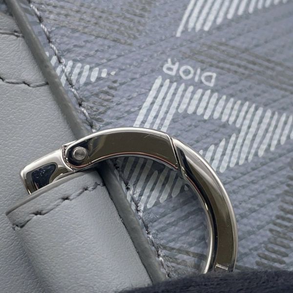 クリスチャン・ディオール ポーチ CDダイヤモンド サドル レザー PVC Christian Dior カードケース