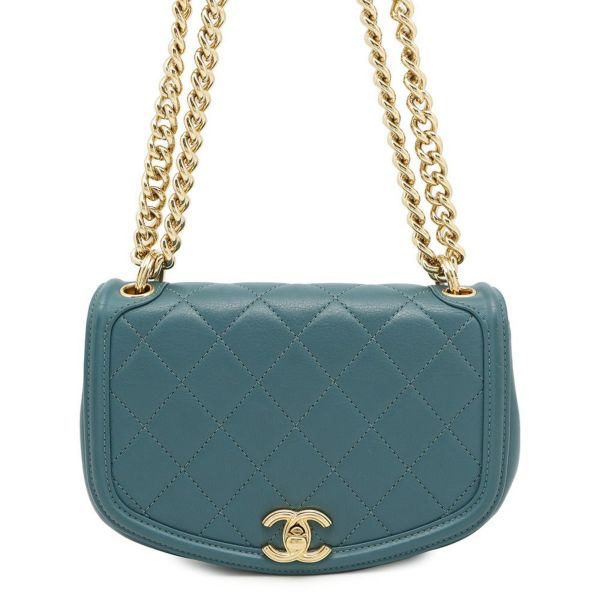 シャネル チェーンショルダーバッグ マトラッセ ココマーク レザー CHANEL