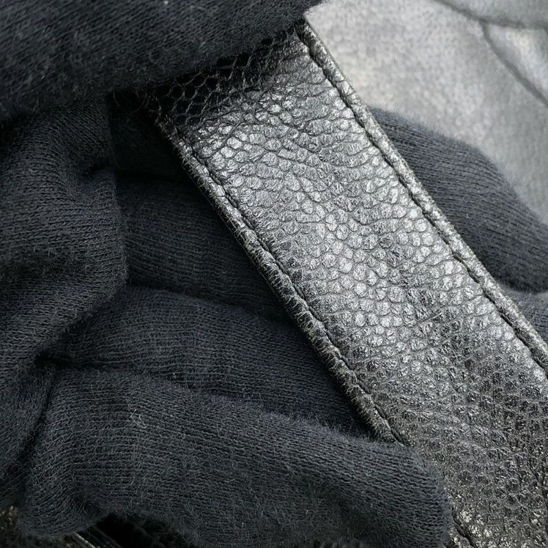 シャネル チェーントートバッグ ココマーク キャビアスキン CHANEL 黒