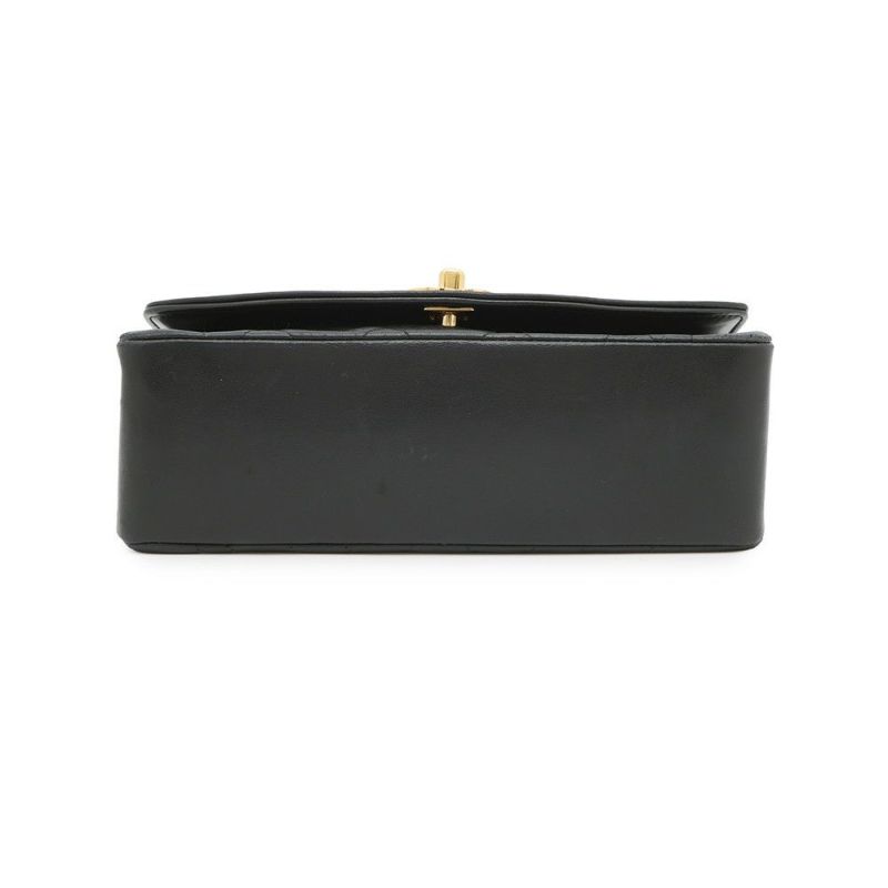 シャネル チェーンショルダーバッグ マトラッセ22 ココマーク ダイアナ シングルチェーン A01164 CHANEL 黒