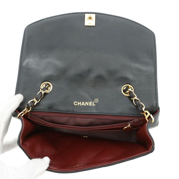 シャネル チェーンショルダーバッグ マトラッセ22 ココマーク ダイアナ シングルチェーン A01164 CHANEL 黒