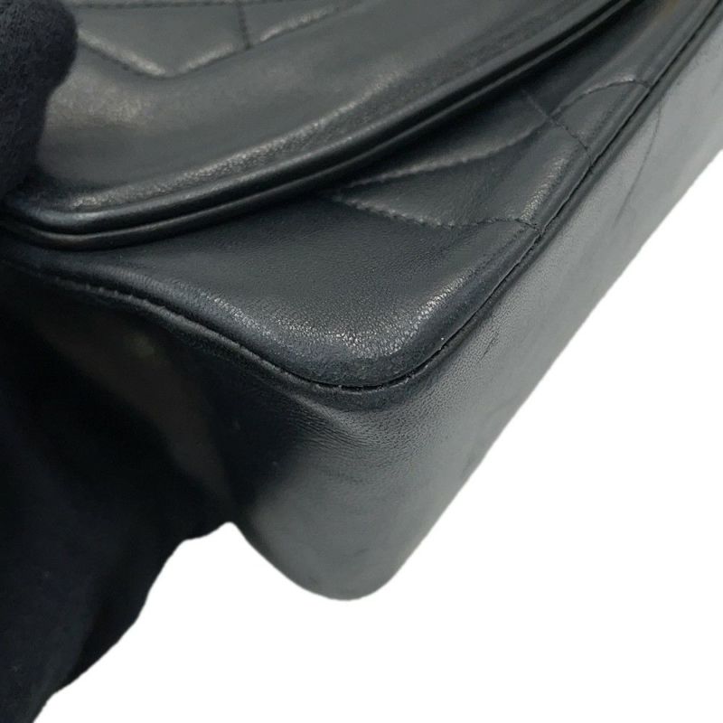 シャネル チェーンショルダーバッグ マトラッセ22 ココマーク ダイアナ シングルチェーン A01164 CHANEL 黒