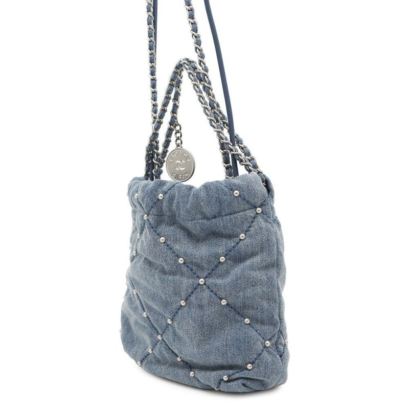シャネル ハンドバッグ CHANEL 22 ミニ ココマーク デニム AS3980 CHANEL 2way