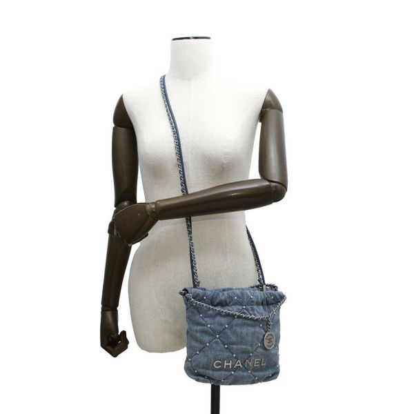 シャネル ハンドバッグ CHANEL 22 ミニ ココマーク デニム AS3980 CHANEL 2way