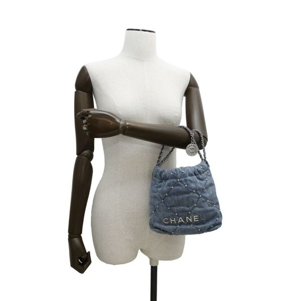 シャネル ハンドバッグ CHANEL 22 ミニ ココマーク デニム AS3980 CHANEL 2way