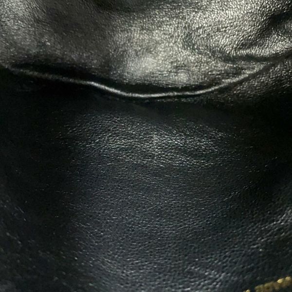 シャネル チェーンショルダーバッグ マトラッセ ココマーク 巾着バッグ ラムスキン CHANEL 黒