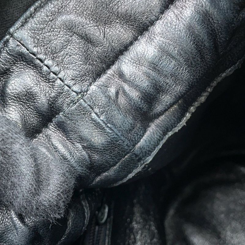 シャネル チェーンショルダーバッグ マトラッセ ココマーク 巾着バッグ ラムスキン CHANEL 黒