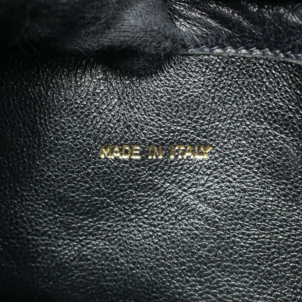 シャネル チェーンショルダーバッグ マトラッセ ココマーク 巾着バッグ ラムスキン CHANEL 黒