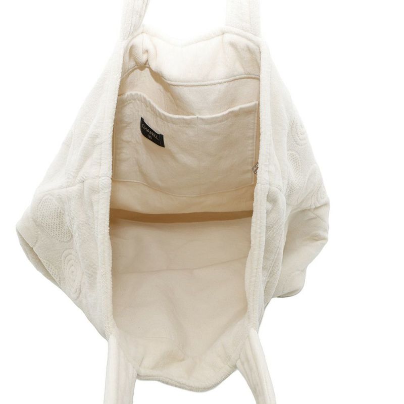 シャネル トートバッグ ビーチバッグセット ココマーク コットン CHANEL ポーチ タオル付き