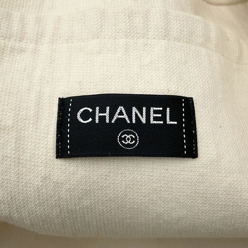 シャネル トートバッグ ビーチバッグセット ココマーク コットン CHANEL ポーチ タオル付き