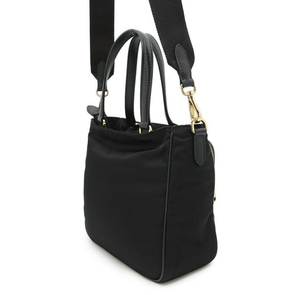 プラダ ハンドバッグ ナイロン サフィアーノ 1BG308 PRADA 2wayショルダー 黒