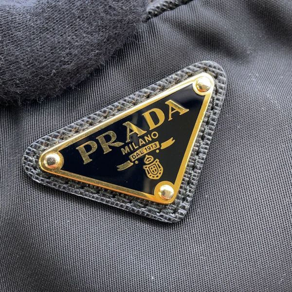 プラダ ハンドバッグ ナイロン サフィアーノ 1BG308 PRADA 2wayショルダー 黒