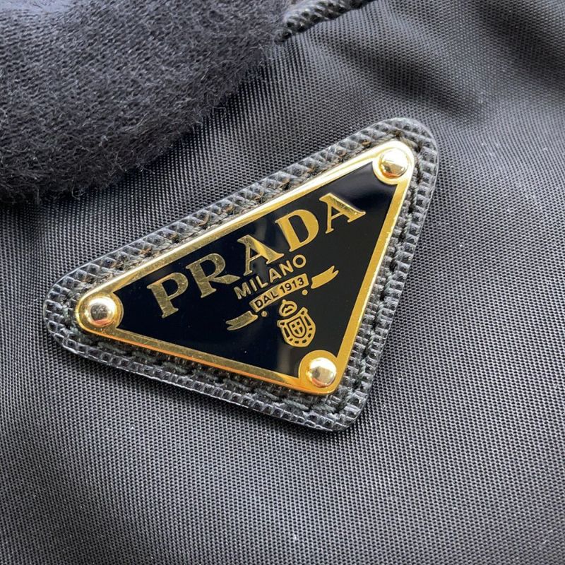 プラダ ハンドバッグ ナイロン サフィアーノ 1BG308 PRADA 2wayショルダー 黒