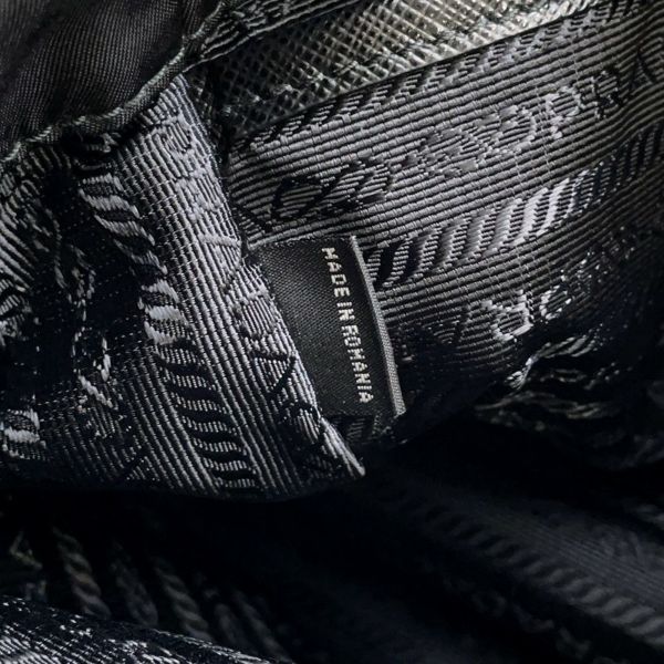 プラダ ハンドバッグ ナイロン サフィアーノ 1BG308 PRADA 2wayショルダー 黒