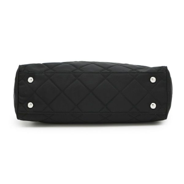 プラダ チェーンショルダーバッグ キルティング ナイロン ブラック 1BB903 PRADA バッグ 黒