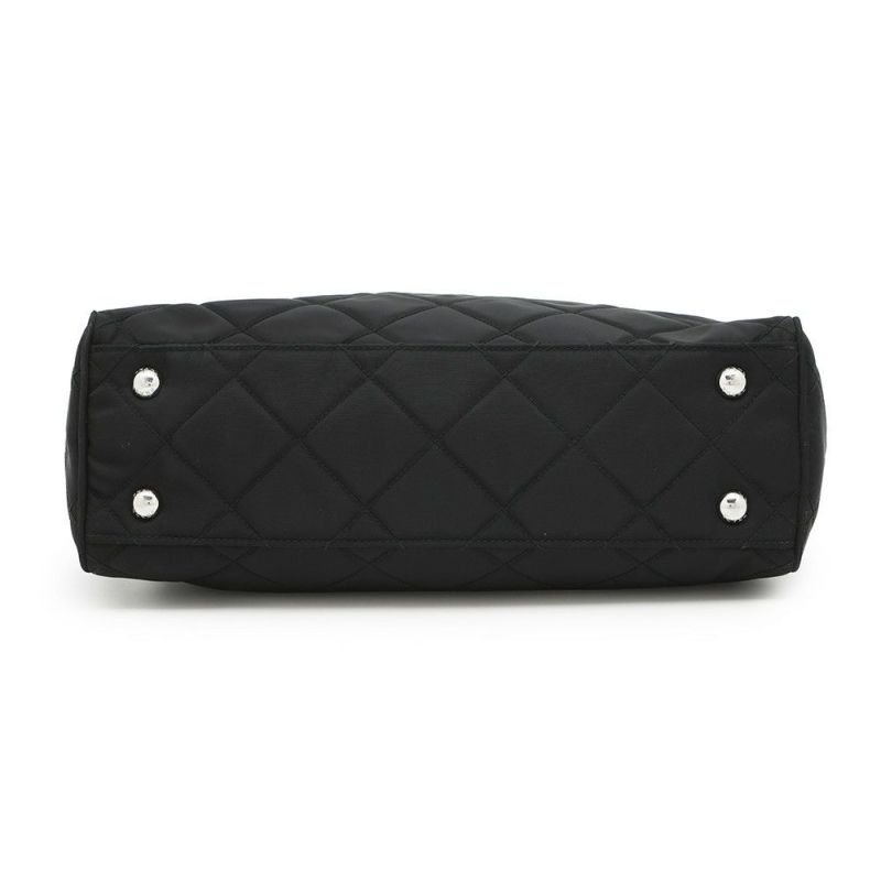 プラダ チェーンショルダーバッグ キルティング ナイロン ブラック 1BB903 PRADA バッグ 黒