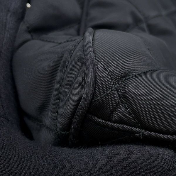 プラダ チェーンショルダーバッグ キルティング ナイロン ブラック 1BB903 PRADA バッグ 黒