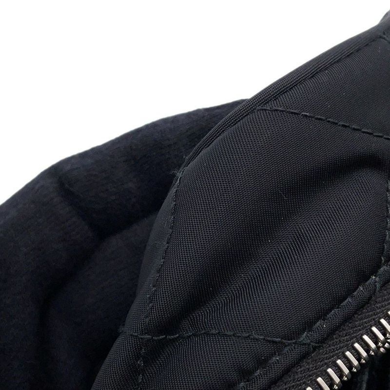 プラダ チェーンショルダーバッグ キルティング ナイロン ブラック 1BB903 PRADA バッグ 黒