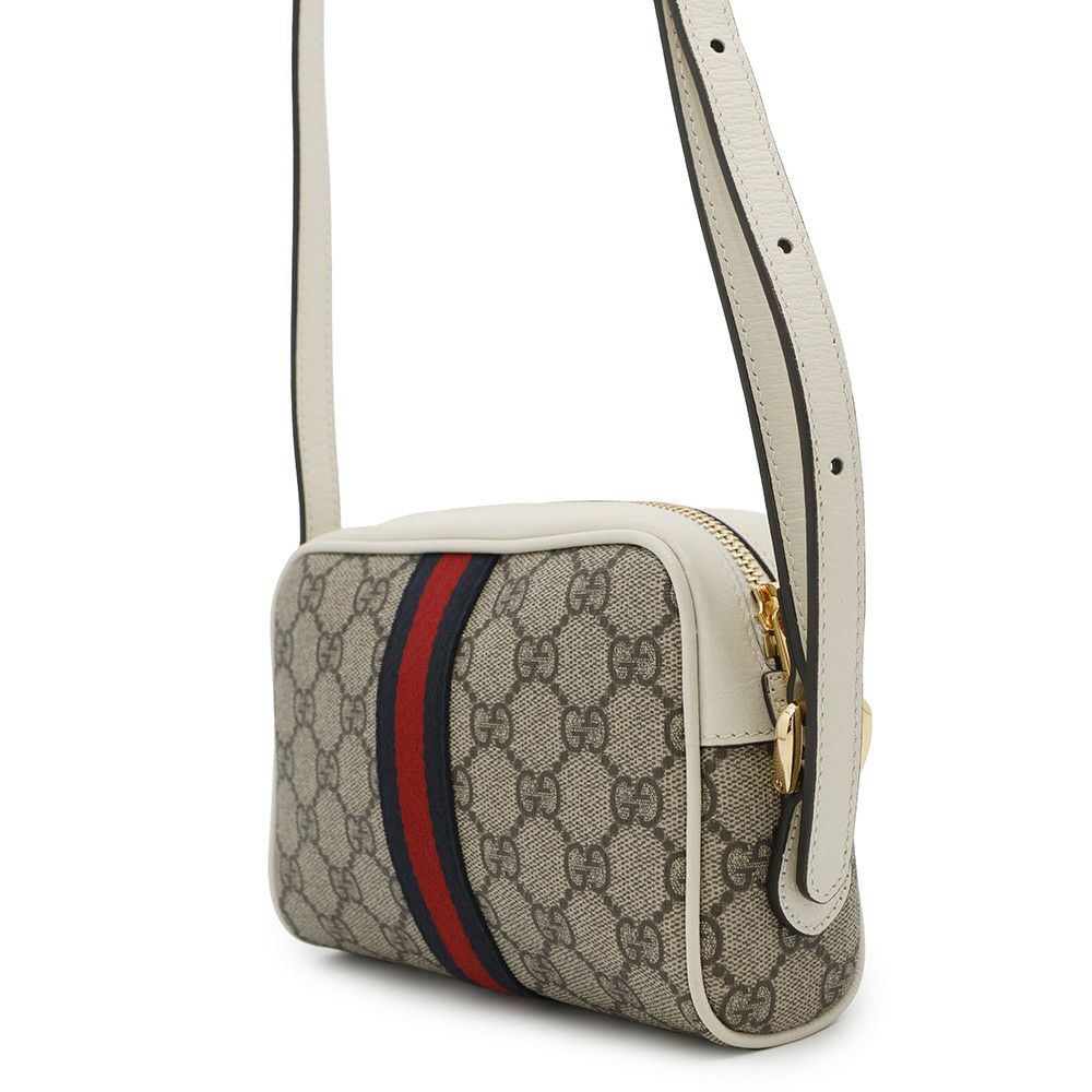 グッチ ショルダーバッグ オフィディア ミニバッグ GGスプリーム PVC レザー 517350 GUCCI バッグ 白