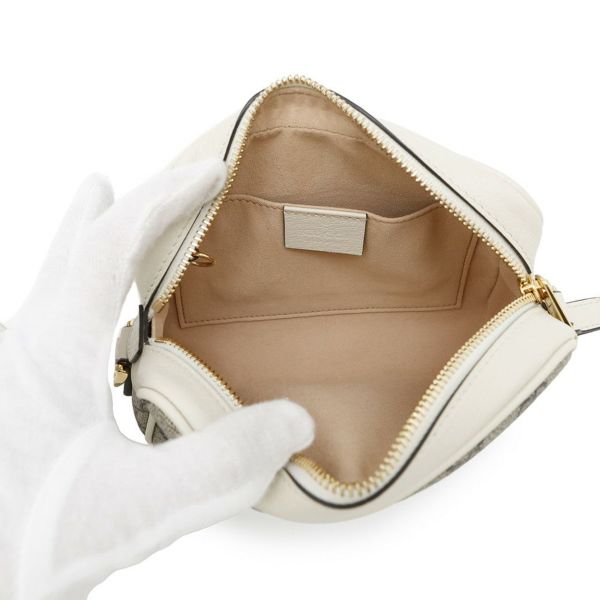 グッチ ショルダーバッグ オフィディア ミニバッグ GGスプリーム PVC レザー 517350 GUCCI バッグ 白