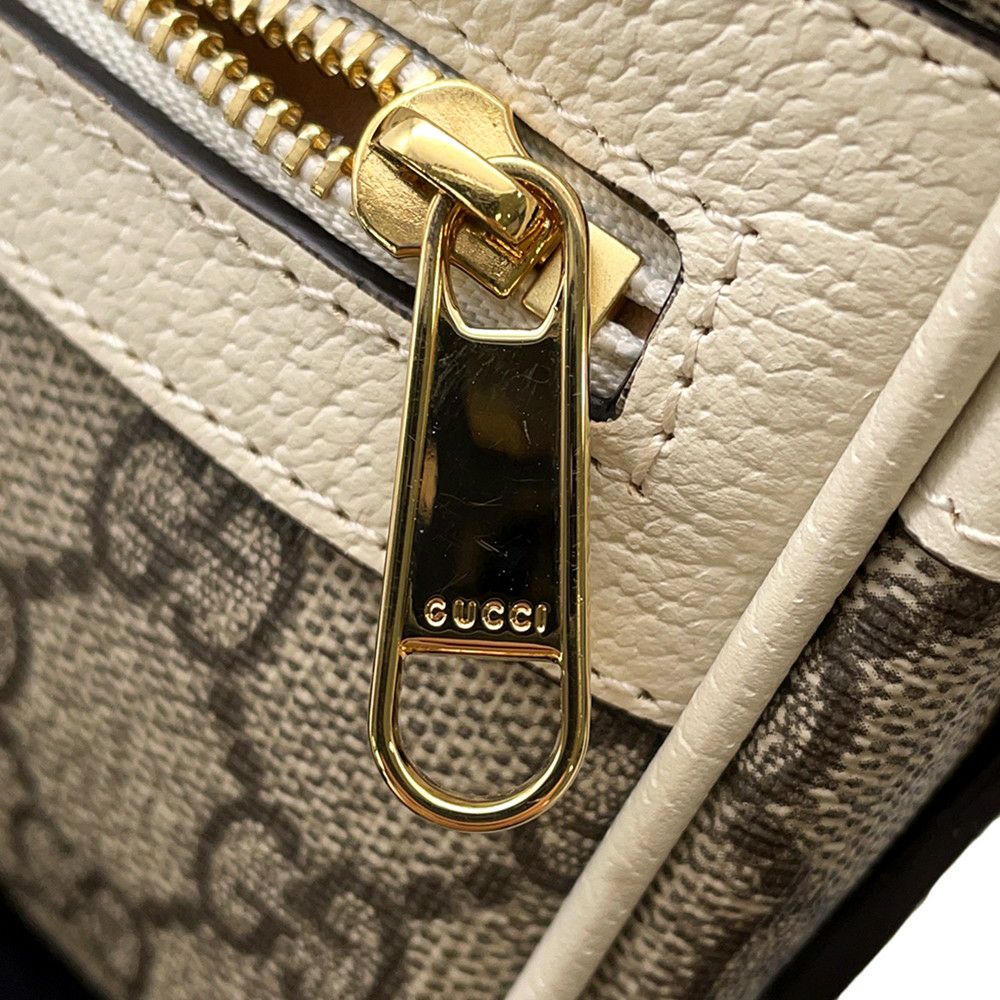 グッチ ショルダーバッグ オフィディア ミニバッグ GGスプリーム PVC レザー 517350 GUCCI バッグ 白