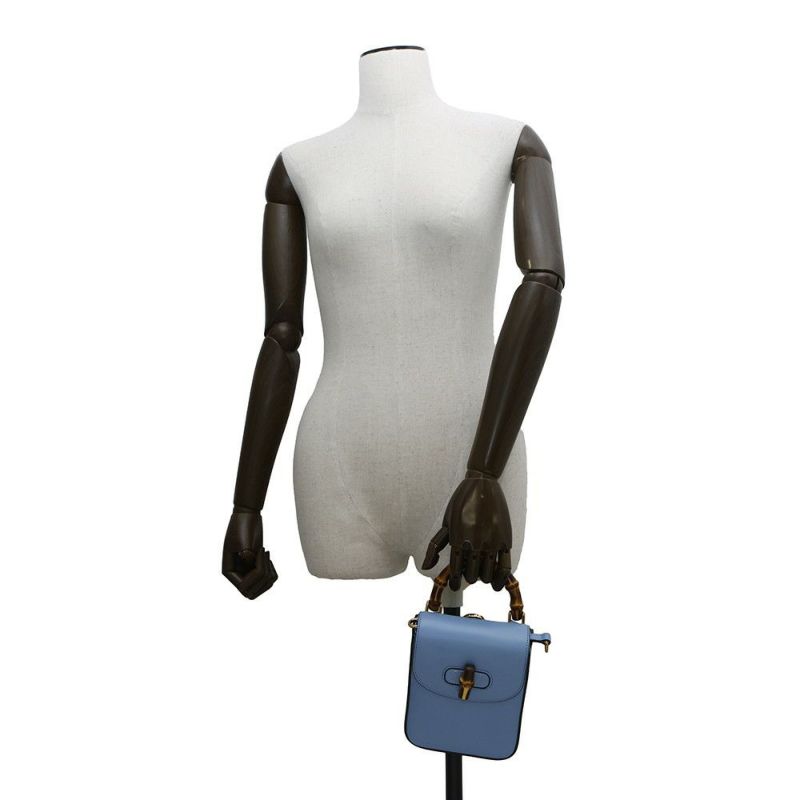 グッチ ショルダーバッグ バンブー ミニ レザー 702106 GUCCI 3wayバッグ