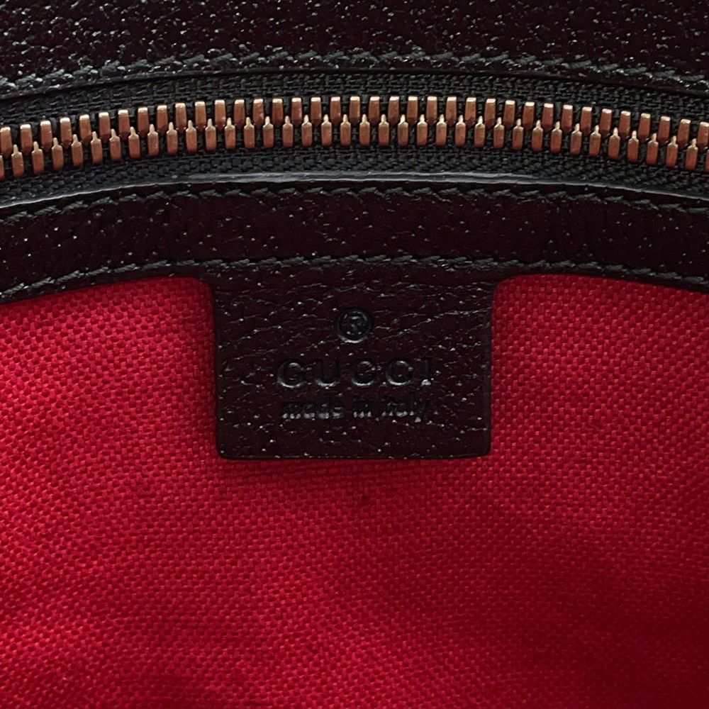 グッチ トートバッグ ロゴ レザー 429036 GUCCI 2wayショルダー バッグ 黒