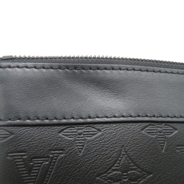 ルイヴィトン クラッチバッグ モノグラム・シャドウ ポシェット・トゥ・ゴー M81570 ブラック 黒