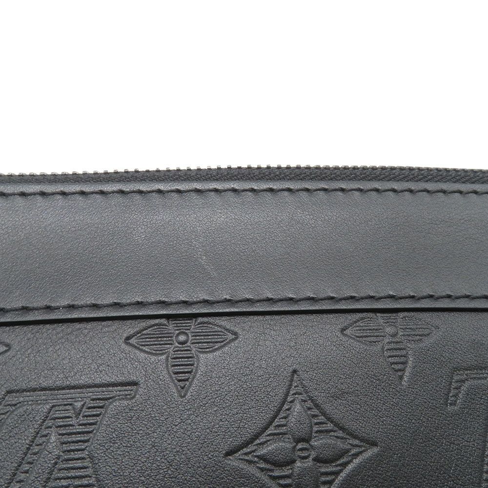 ルイヴィトン クラッチバッグ モノグラム・シャドウ ポシェット・トゥ・ゴー M81570 ブラック 黒