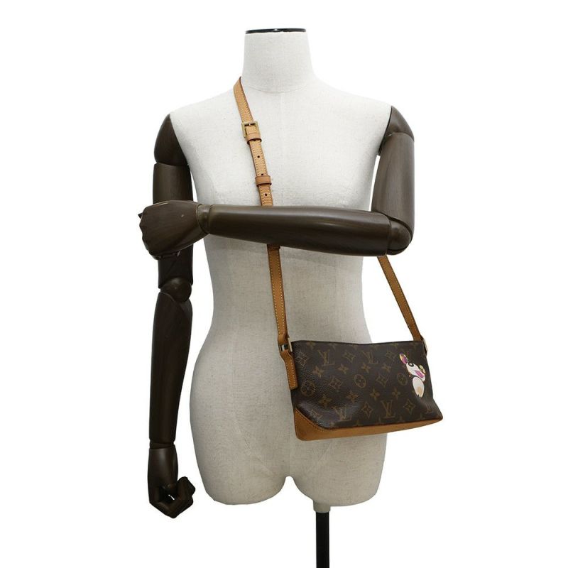 ルイヴィトン ショルダーバッグ モノグラム LV × TM トロター M51241 ヴィトン 村上隆コラボ  パンダ バッグ