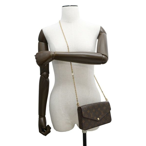 ルイヴィトン チェーンウォレット モノグラム ポシェット・フェリシー M81896 LOUIS VUITTON