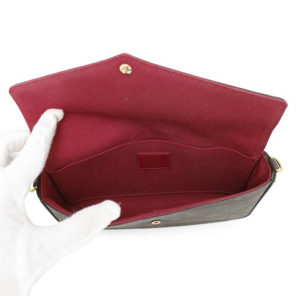 ルイヴィトン チェーンウォレット モノグラム ポシェット・フェリシー M81896 LOUIS VUITTON