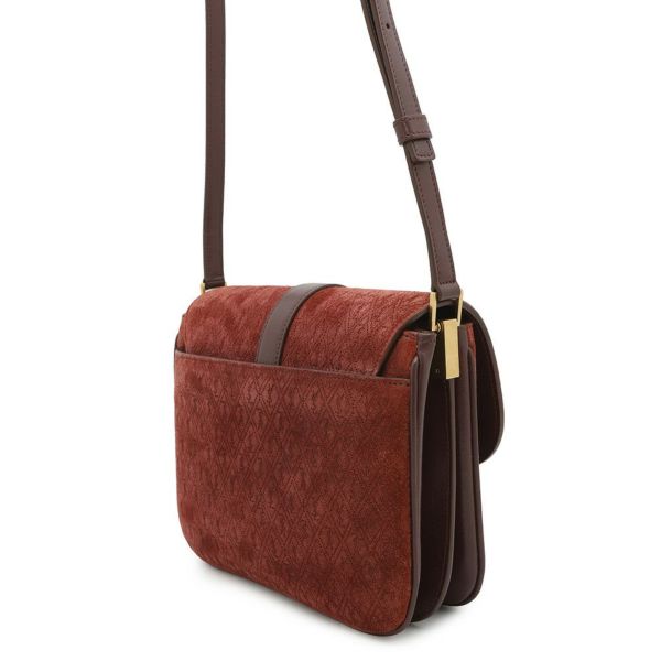 サンローランパリ ショルダーバッグ サッチェル モノグラム オールオーバー スモール スエード 568604 SAINT LAURENT PARIS